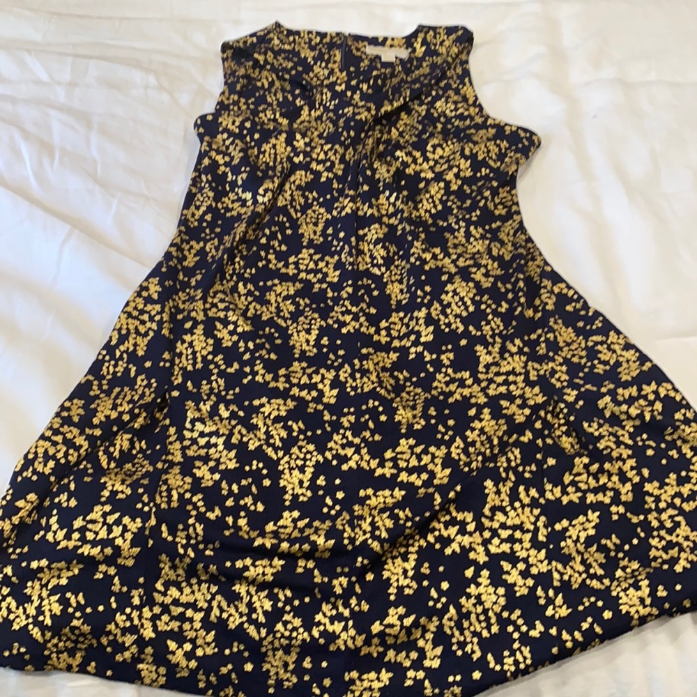 Michael Michael kors navy and gold mini dress - Picture 2 of 5